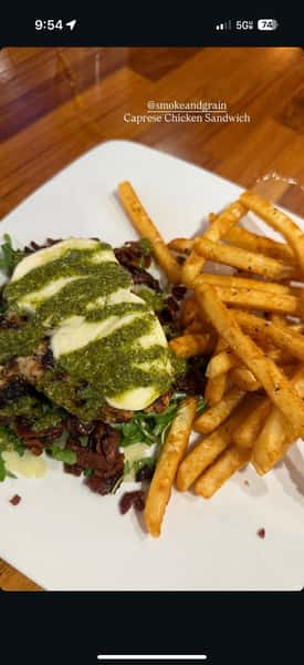 Caprese Pesto Chicken Sandwich