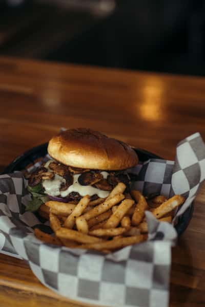 Swiss Mushroom Burger