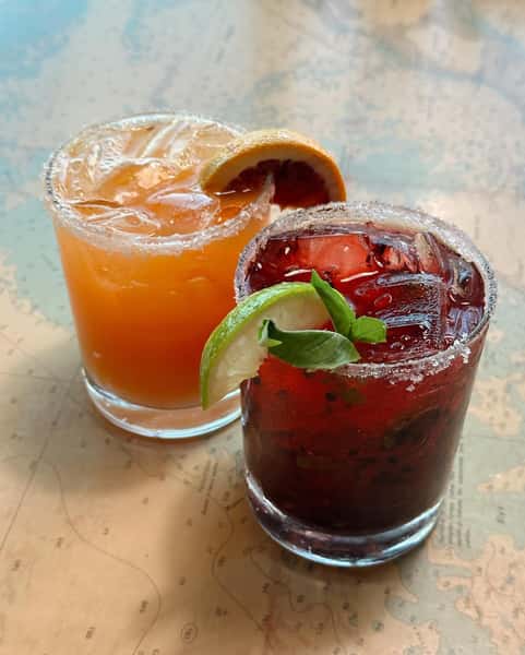 Mixed cocktail drinks
