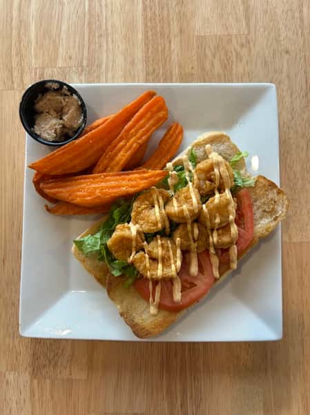 Saucy fish sandwich