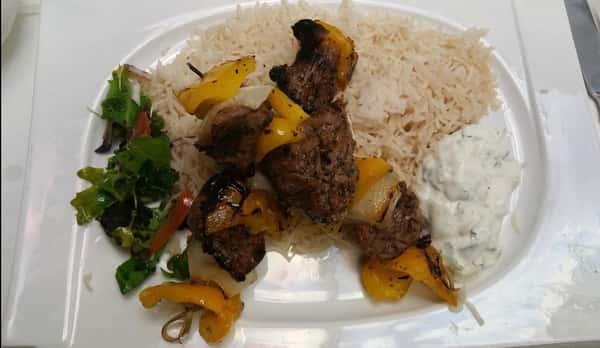 Grilled Lamb Souvlaki