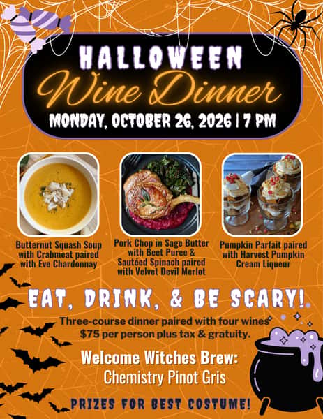 halloween wine dinner