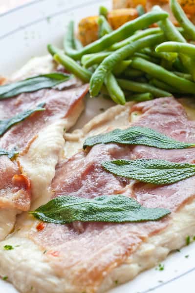 Fish with green beans