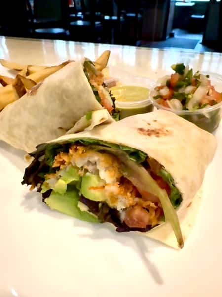 FRIED TILAPIA BURRITO