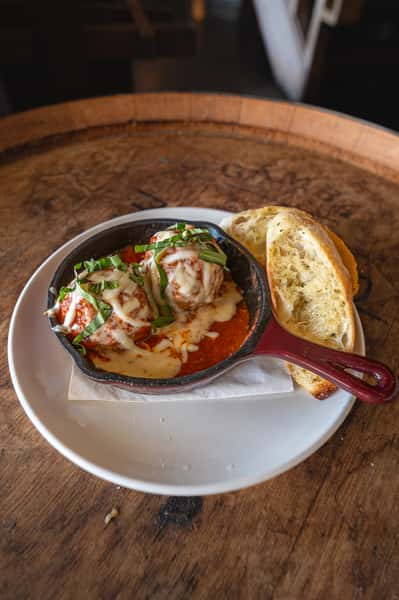 Skillet Baked Meatballs