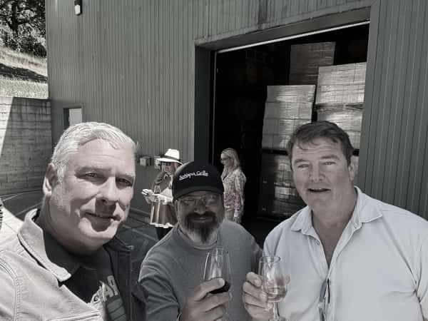 at the winery