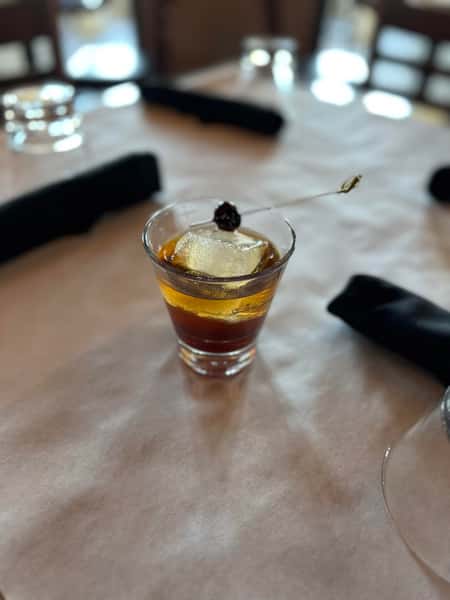 The Tusk - High West Bourbon, maple infused Vermouth, orange bitters