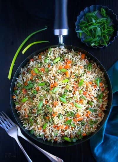 Schezwan Vegetable Fried Rice