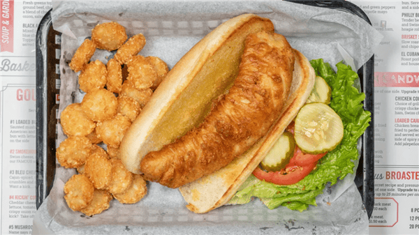fish sandwich and golden crowns