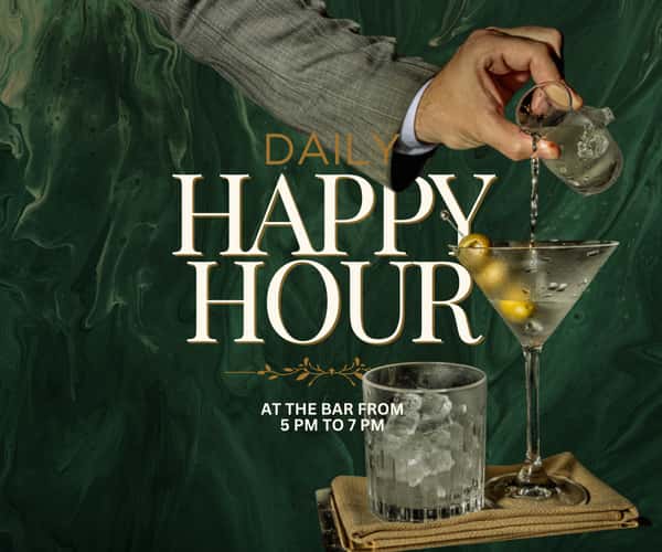daily happy hour sign
