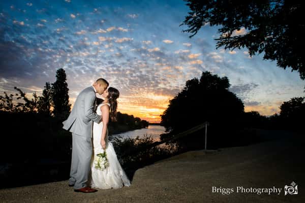 levee sunset