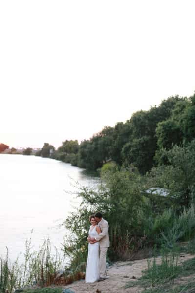 levee sunset