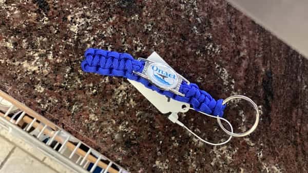 Blue Logo Paracord Keychain