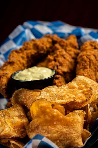 chicken with chips