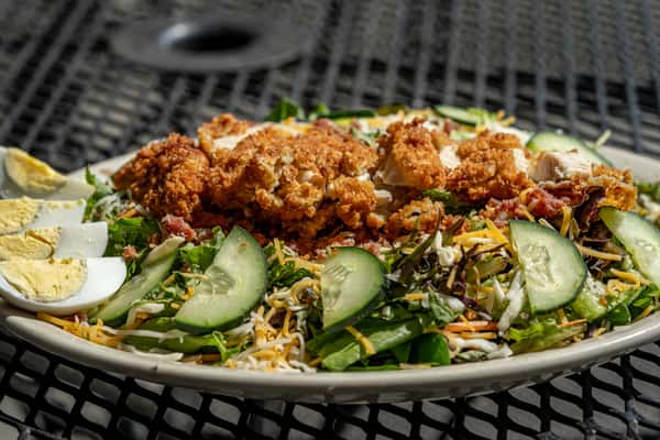 salad with fried chicken option