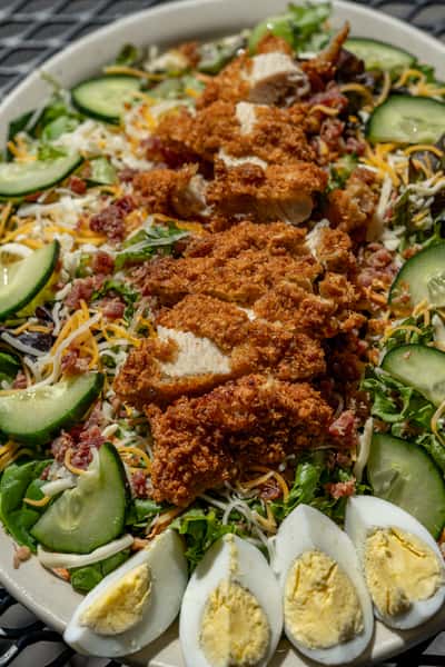 Salad with Fried Chicken