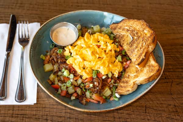 Chorizo Hash & Eggs