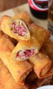 Crispy Reuben Eggrolls 
