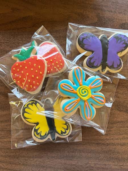spring Royal Iced Cookies