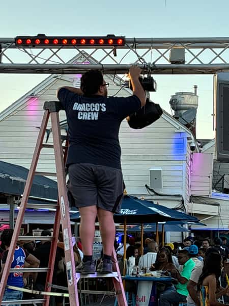 Light production crew
