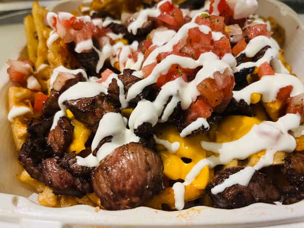 Carne Asada Waffle Fries
