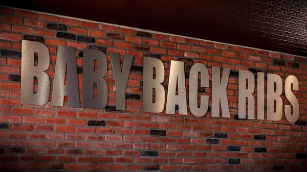baby back ribs sign