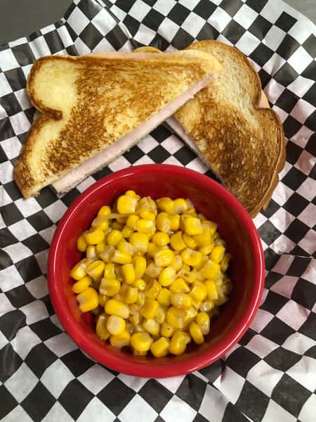 Kids Turkey Sandwich on White bread with cheese
