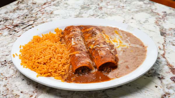 Two Beef Enchiladas