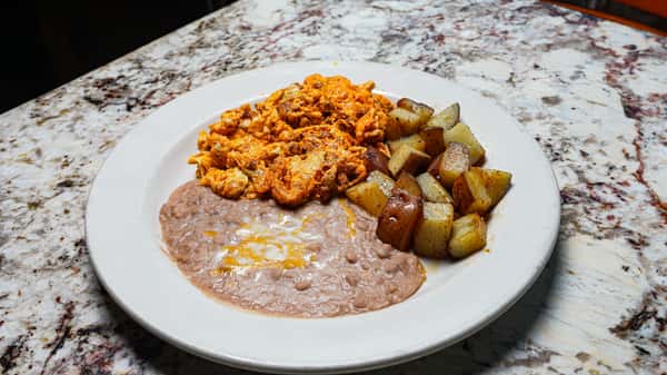 chorizo con juevos