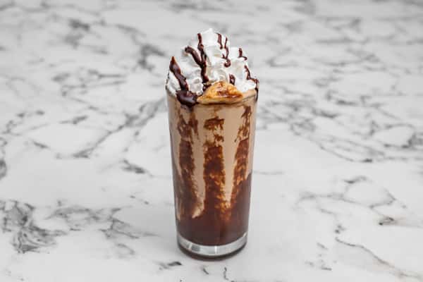 Peanut Butter and Banana Affogato Smoothie