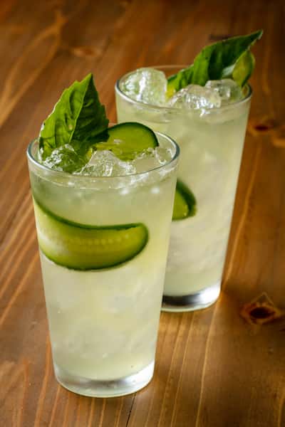 Cucumber Basil Lemonade (prosecco)