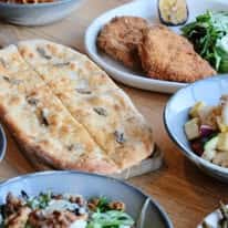 Table full of food