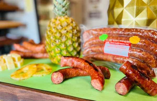 Pineapple and Pepper Jack Smoked Sausage