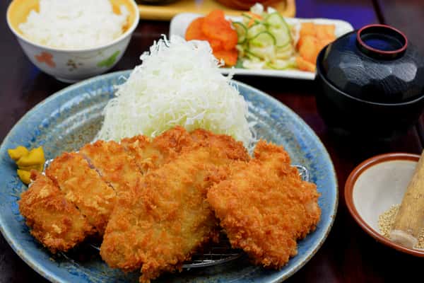 Pork Loin, Pork Fillet, & Chicken Katsu Teishoku