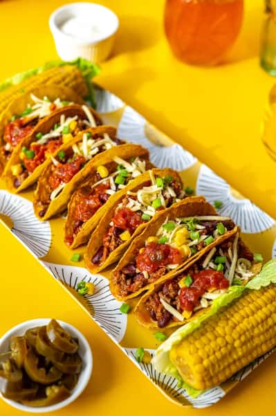 Mexican taco tray