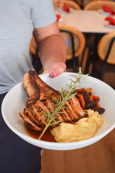 Bone in pork chop