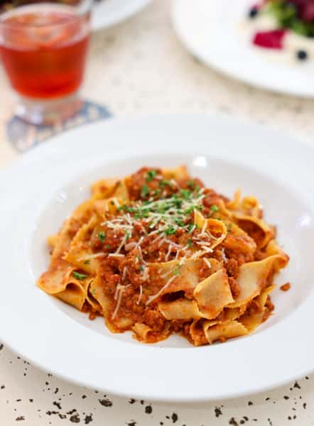 Fettuccine bolognese