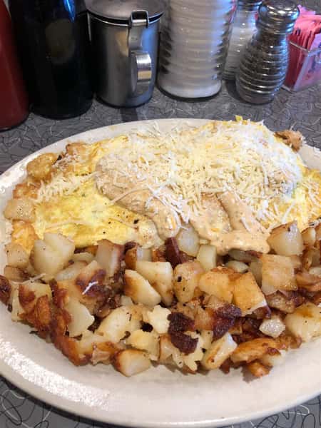 a breakfast omelette