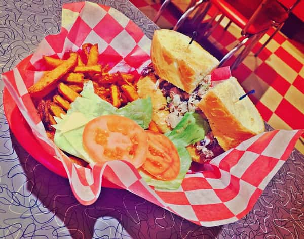 Sandwich and french fries