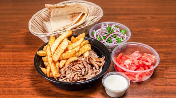 Beef Shawarma 1/2 Lb with Fries