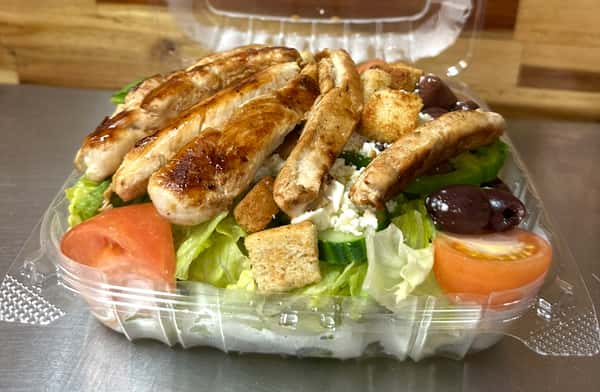 Grilled chicken salad.
