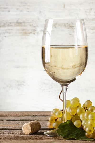 glass of white wine