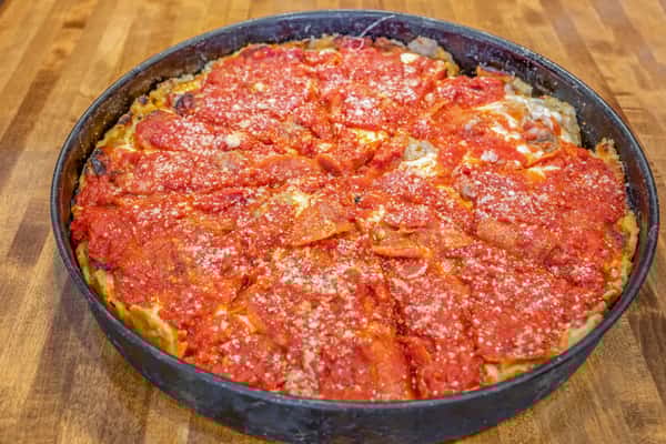 The Classic - Deep Dish - (Sausage & Pepperoni)