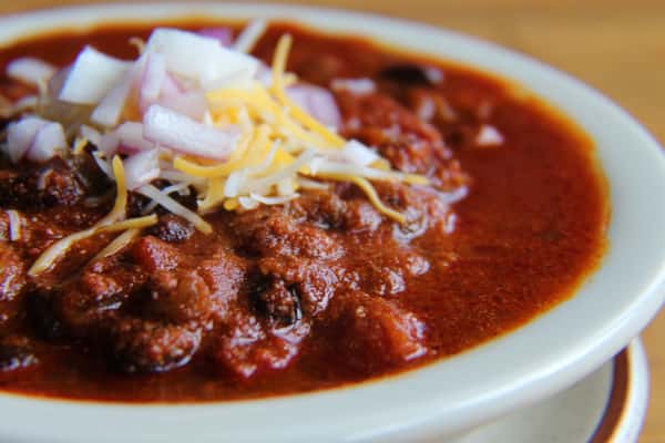 Homemade 3 Alarm Beef Chili Soups & Salads Speedwell Tavern