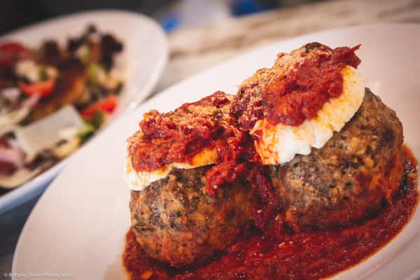  3 Meatballs with Whipped Ricotta