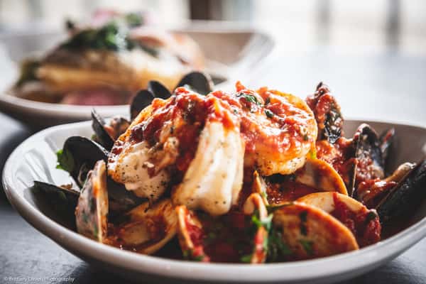 mussels and shrimp