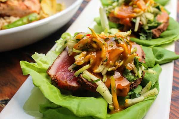 5 Spice Tuna Lettuce Wraps