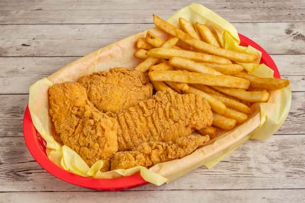 Crispy Chicken Tenders and Fries