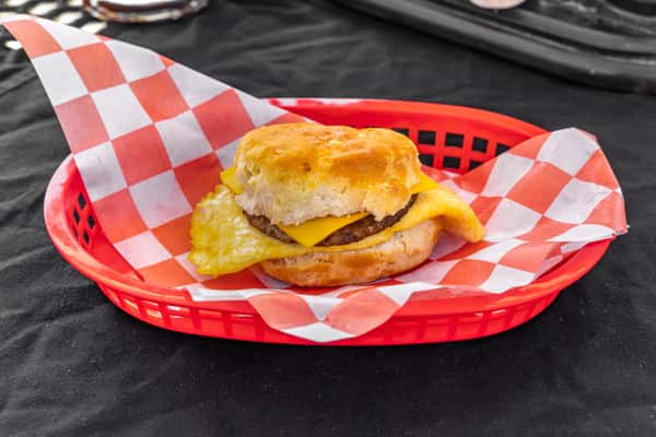 #2 Sausage, Egg & Cheese Biscuit