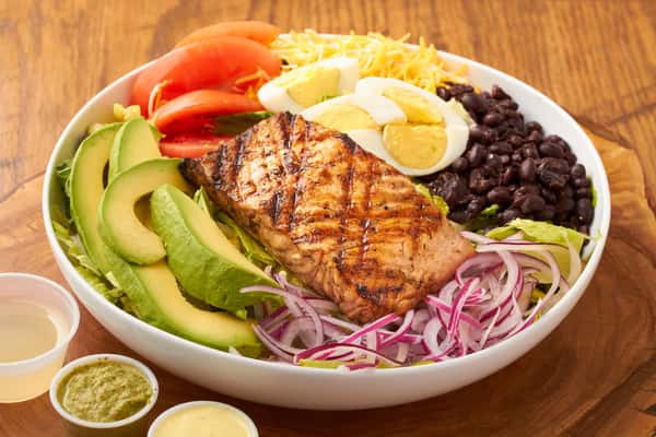 Cabana Style grilled salmon Cobb Salad